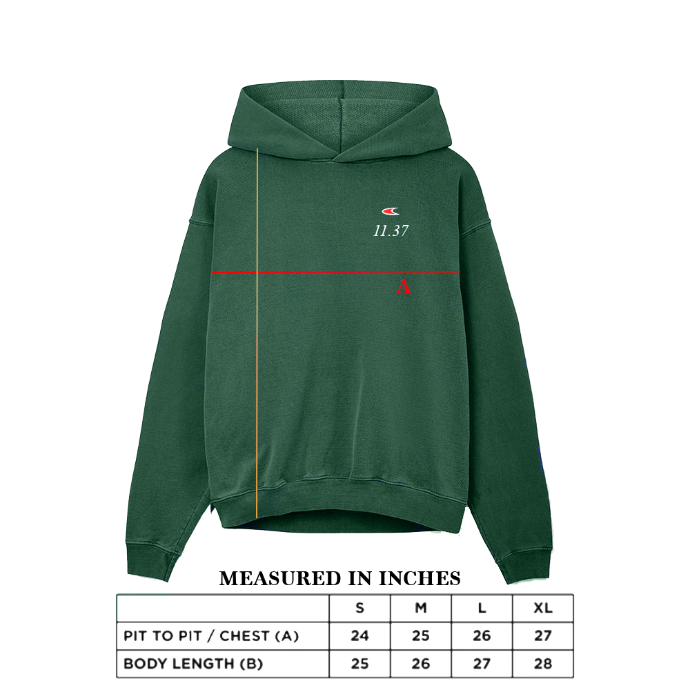 11.37 RACING GREEN  Hood